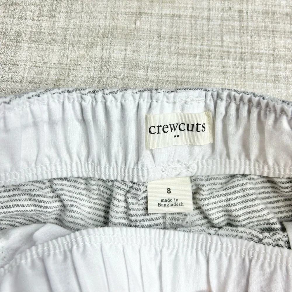 Crewcuts linen/ cotton blend shorts, elasticized waist, nautical stripes